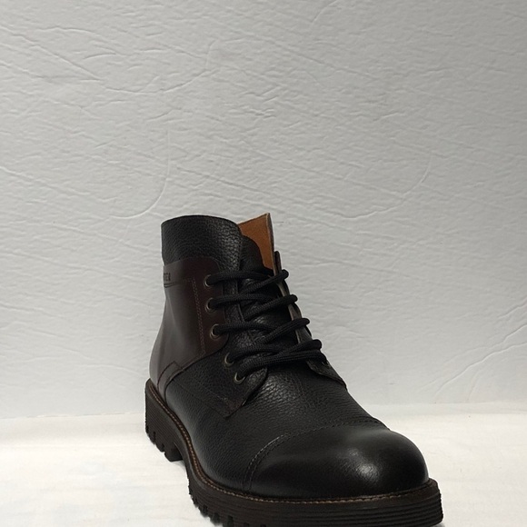 Sabatter boots dark brown leather thick sole display picture 1
